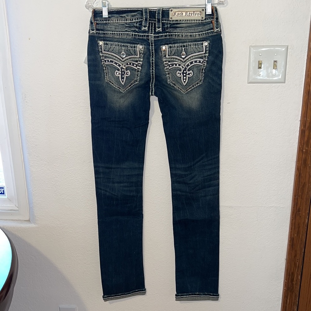 Rock Revival Priya Straight Leg Womens Jeans Size 27 NWT - Picture 8 of 14